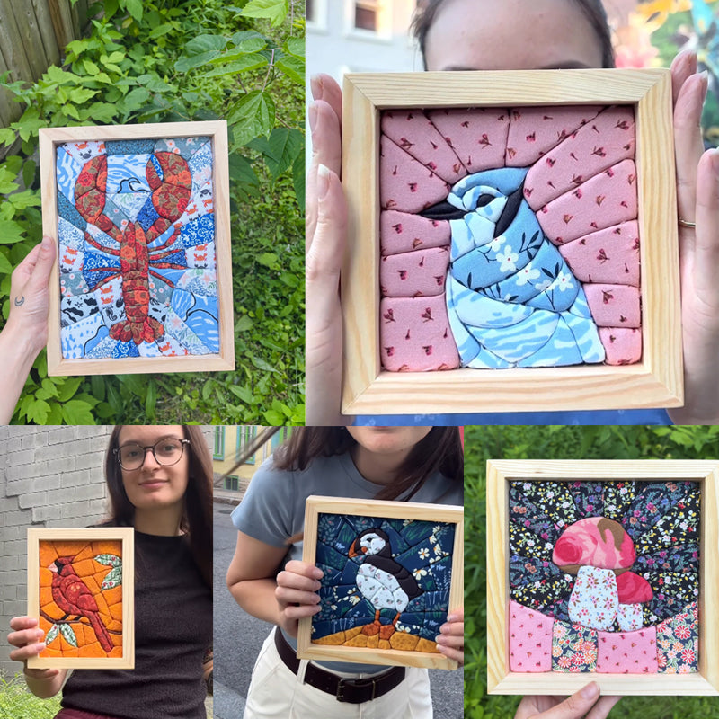 🖼️ Quilted Fabric Wall Art Kit