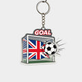 ⚽ England Football Goal Keychain