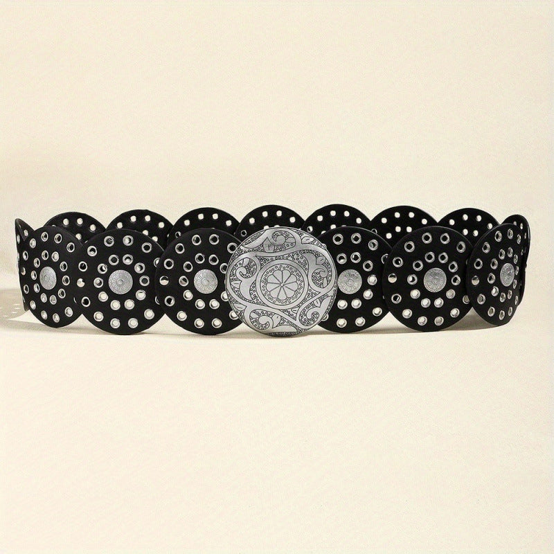Bohemian Waist Seal European and American Retro Denim Western Style Personality Belt