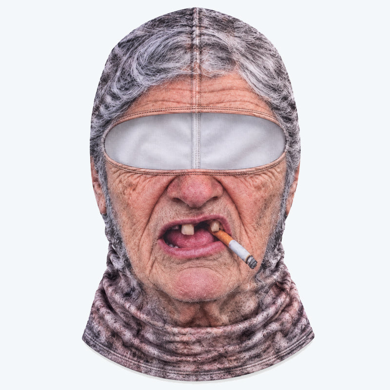 Rolig realistisk skidmask – Humoristisk vintermask för utomhusaktiviteter och fester