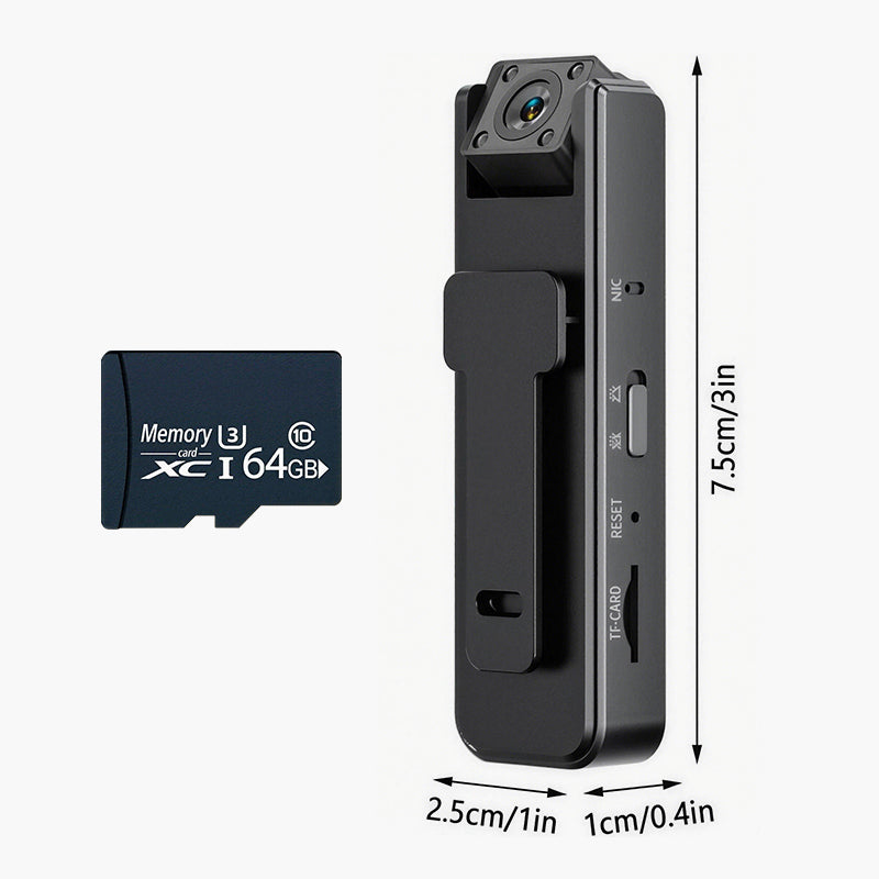 A9 Pocket Clip Camera HD 1080P Portable Meeting Recorder Sports Camera