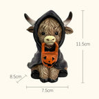 Halloween Highland Cow Resin Ornaments