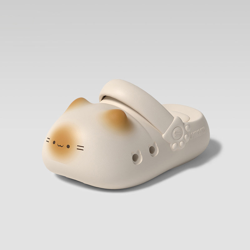 Cute Cat Paw Clogs - Unique Paw Print Slippers, EVA Massage Sandals, Non-Slip, Quick Dry, Two-Way Wear for Women & Cat Lovers