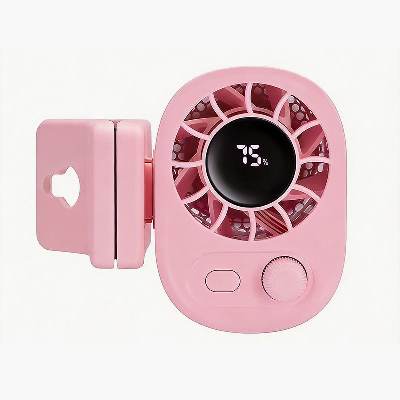 Waist Clip Fan - Portable Hurricane-Grade Cooling with 100-Speed Adjustment