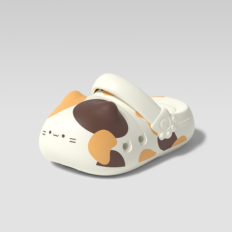 Cute Cat Paw Clogs - Unique Paw Print Slippers, EVA Massage Sandals, Non-Slip, Quick Dry, Two-Way Wear for Women & Cat Lovers