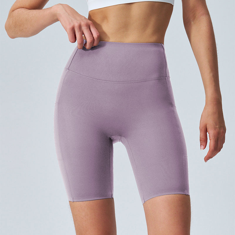 Halara UltraSculpt SoCinched High Waisted Tummy Control Side Pocket Shaping Training Biker Shorts