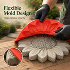 🌻 Turn Concrete Into Garden Sunshine! DIY Sunflower Stepping Stone Mold ￡14.99 ✨