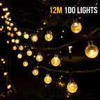 LED Solar Bubble String Lights Outdoor Waterproof Garden Lawn Holiday
