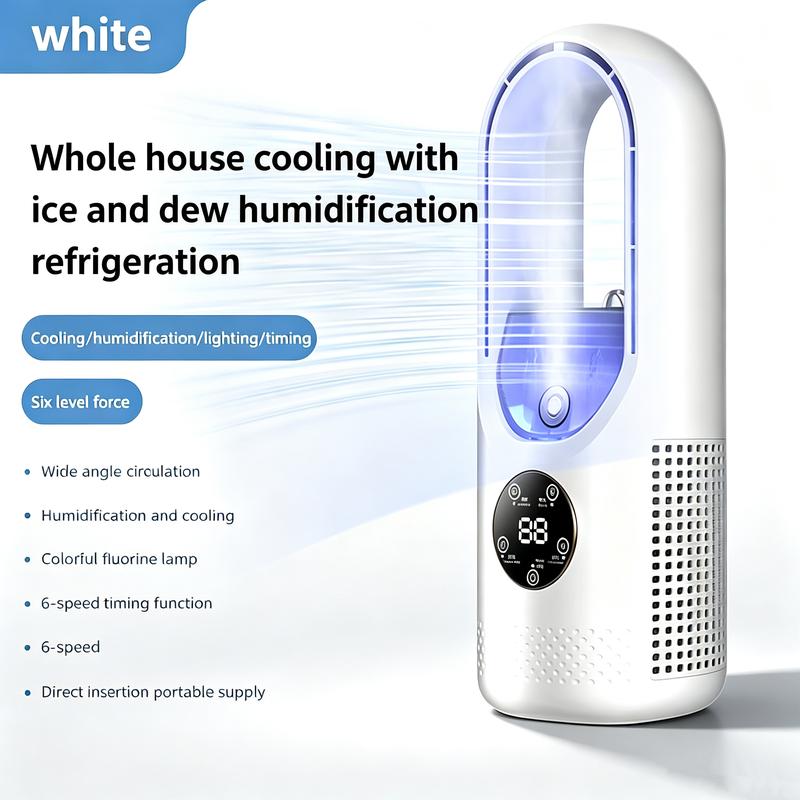 🌬️Desktop Bladeless Misting Fan