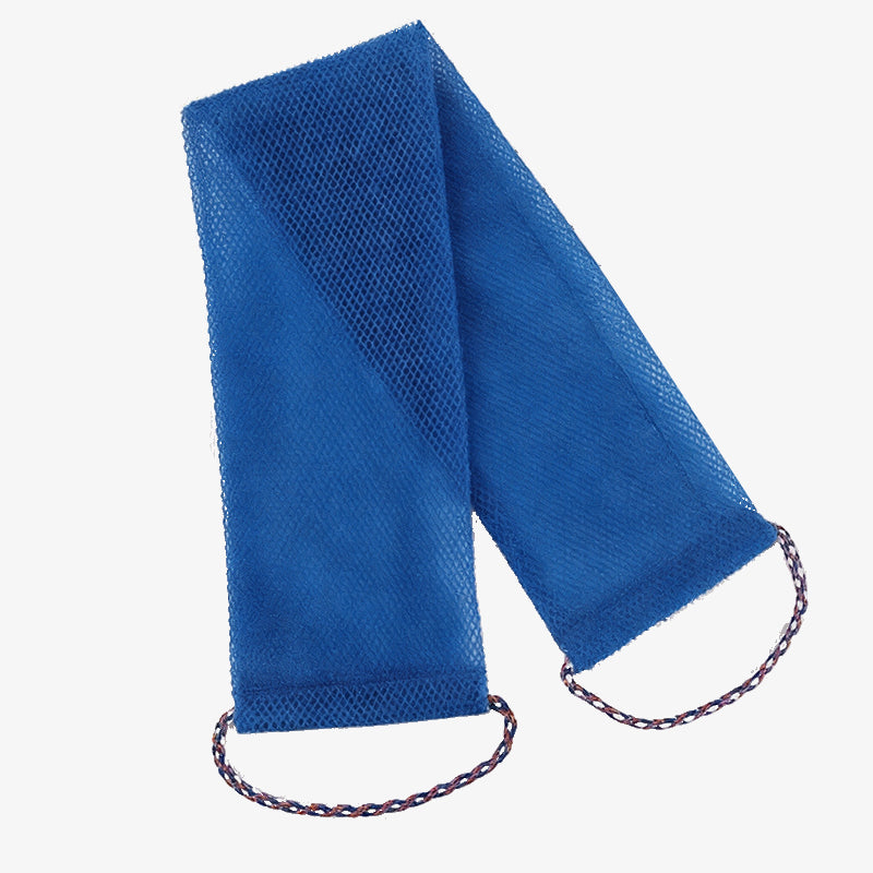 Back Exfoliating Bath Scrubber Long Strip with Rope Bath Towel High Elasticity Sauna Towel