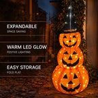 Halloween Light-Up Pumpkin Tower