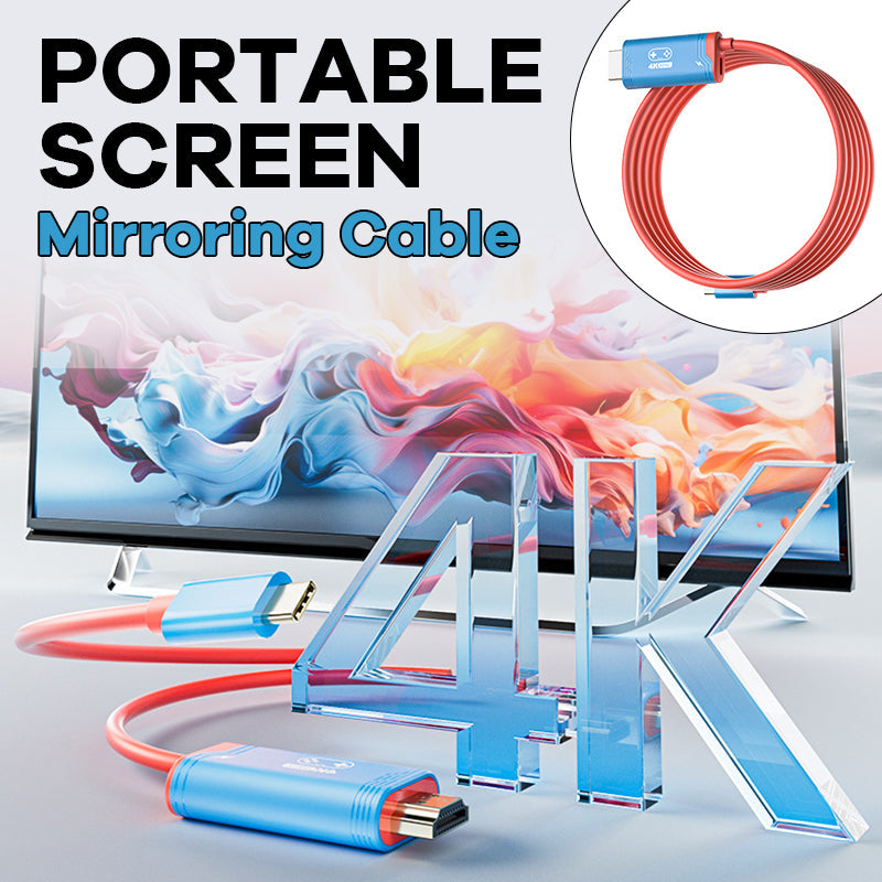 Portable Type-C to HDMI Projection Cable with 100W Power Delivery