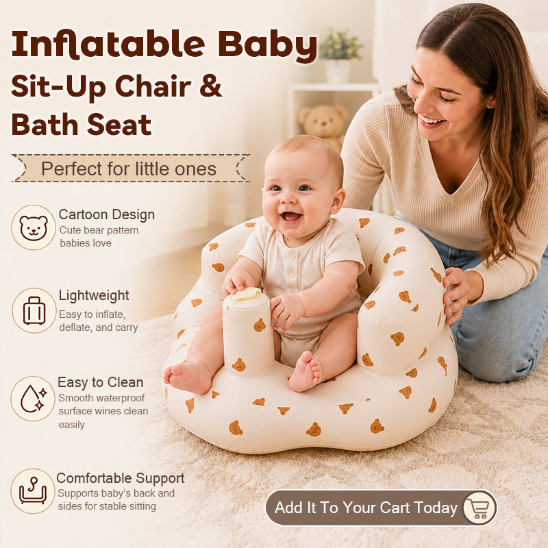 👶 Inflatable Baby Sit-Up Chair & Bath Seat