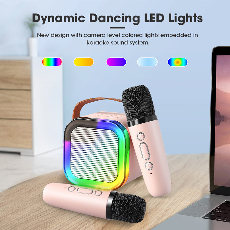 🧸 Mini karaoke machine with wireless microphone
