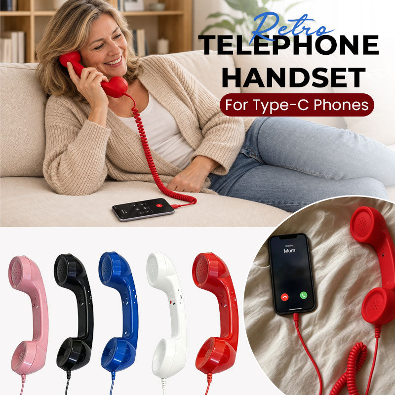📞 Retro telefonlur för Type-C-telefoner – klassisk stil, modern anslutning ✨