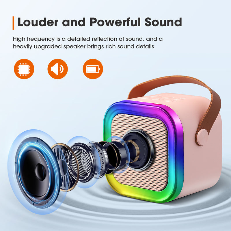 🧸 Mini karaoke machine with wireless microphone