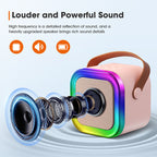 🧸 Mini karaoke machine with wireless microphone