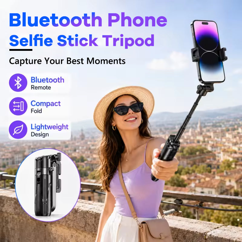 Bluetooth Phone Selfie Stick Tripod