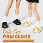 Cute Cat Paw Clogs - Unique Paw Print Slippers, EVA Massage Sandals, Non-Slip, Quick Dry, Two-Way Wear for Women & Cat Lovers