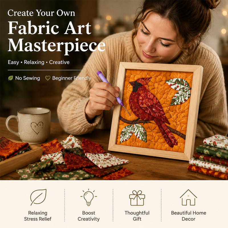 🖼️ Quilted Fabric Wall Art Kit