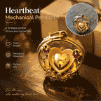 Romantic Mechanical Heart Pendant | Unique Love Gift Necklace For Couples