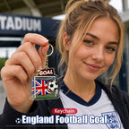 ⚽ England Football Goal Keychain