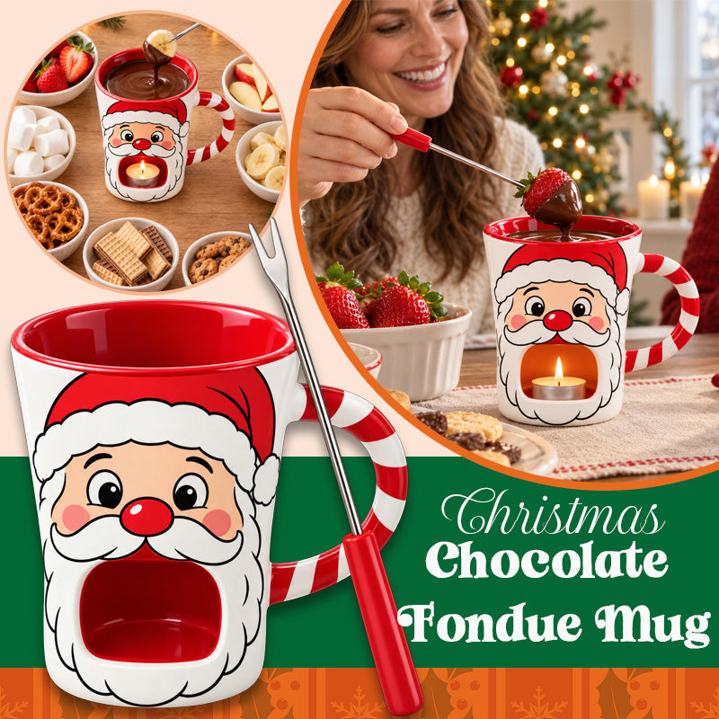 🍫 Chokladfondue-mugg med julmotiv