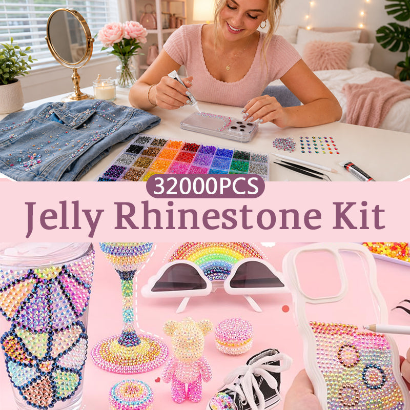 ✨ 32,000PCS Jelly Rhinestone Kit