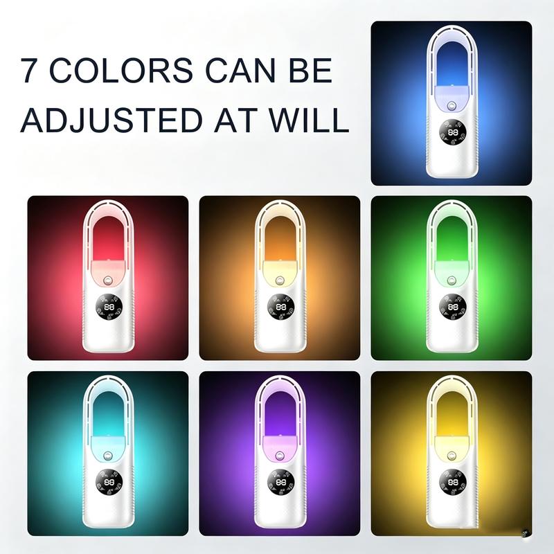 🌬️Desktop Bladeless Misting Fan