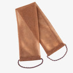 Back Exfoliating Bath Scrubber Long Strip with Rope Bath Towel High Elasticity Sauna Towel