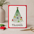🎄🧵 Skapa din egen julhälsning – DIY-kit för vackra julkort med trådkonst! ✨🎁