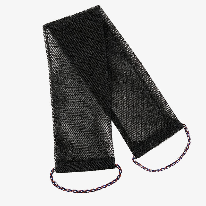 Back Exfoliating Bath Scrubber Long Strip with Rope Bath Towel High Elasticity Sauna Towel