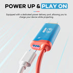 Portable Type-C to HDMI Projection Cable with 100W Power Delivery