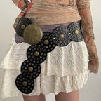 Bohemian Waist Seal European and American Retro Denim Western Style Personality Belt