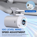 Waist Clip Fan - Portable Hurricane-Grade Cooling with 100-Speed Adjustment