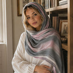 Ethnic Rainbow Tie-Dye Rayon Wrinkled Versatile Long Scarf - Bohemian Chic Hijab & Shawl