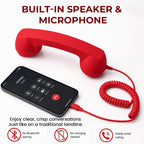 📞 Retro telefonlur för Type-C-telefoner – klassisk stil, modern anslutning ✨