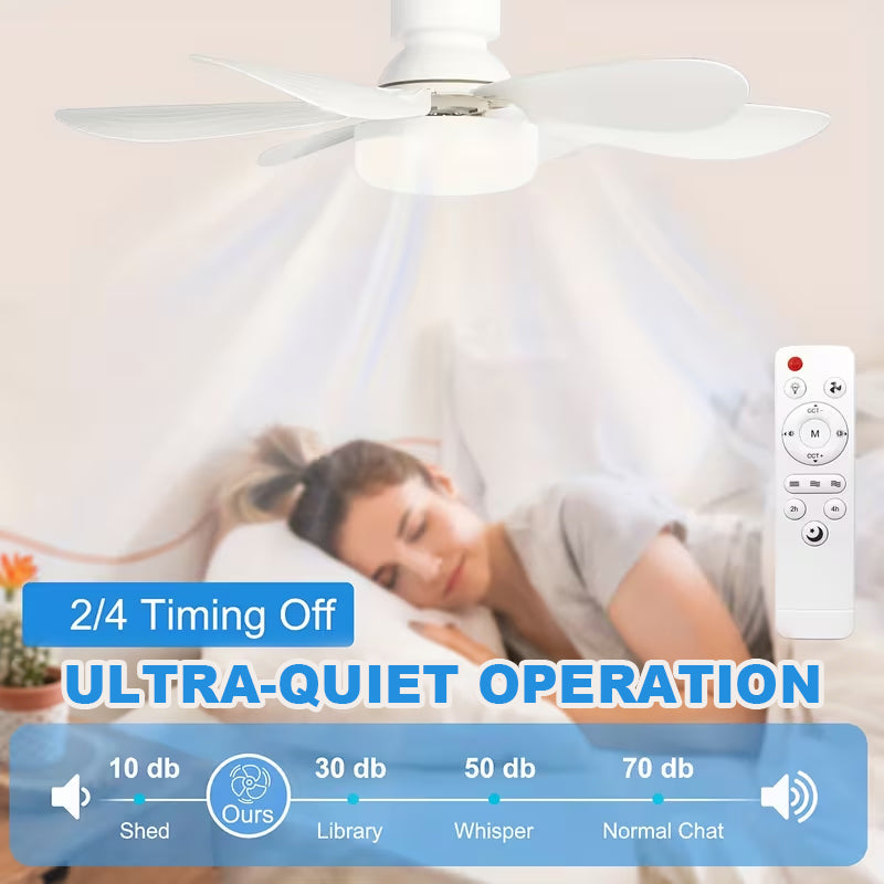 Household Silent Mini Fan Light