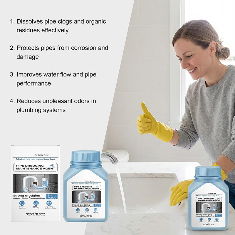 🚰 Powerful Drain Cleaning · Easy Home Maintenance · Fresh Pipes