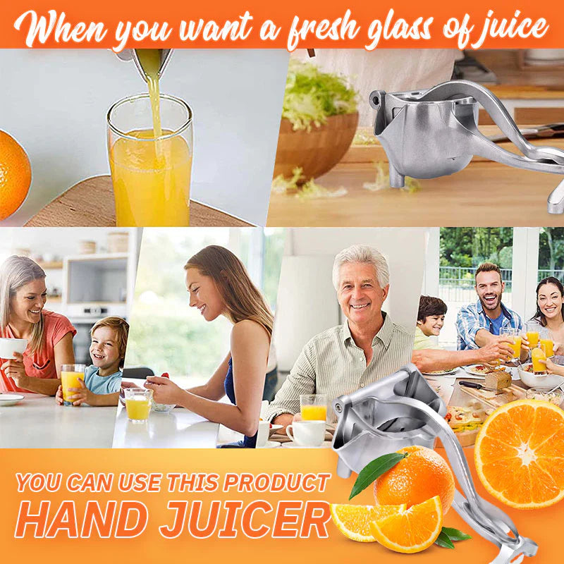 Exprimidor Manual de Acero Inoxidable para Jugos Frescos
