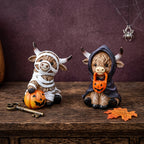 Halloween Highland Cow Resin Ornaments
