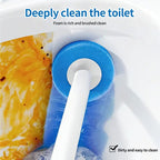 Disposable Toilet Brush System with Holder & Refills