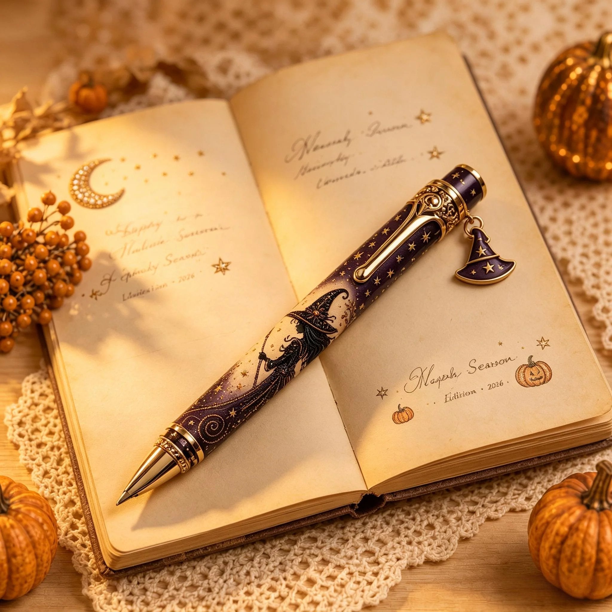 🎃🔮 Halloween Spooky Pen Gift Set | Decorative Pen, Matching Keepsake Card & Coordinating Gift Box in 3 Limited-Edition Styles ✨