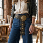 Bohemian Waist Seal European and American Retro Denim Western Style Personality Belt