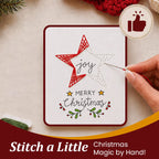 🎄🧵 Skapa din egen julhälsning – DIY-kit för vackra julkort med trådkonst! ✨🎁