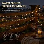 LED Solar Bubble String Lights Outdoor Waterproof Garden Lawn Holiday