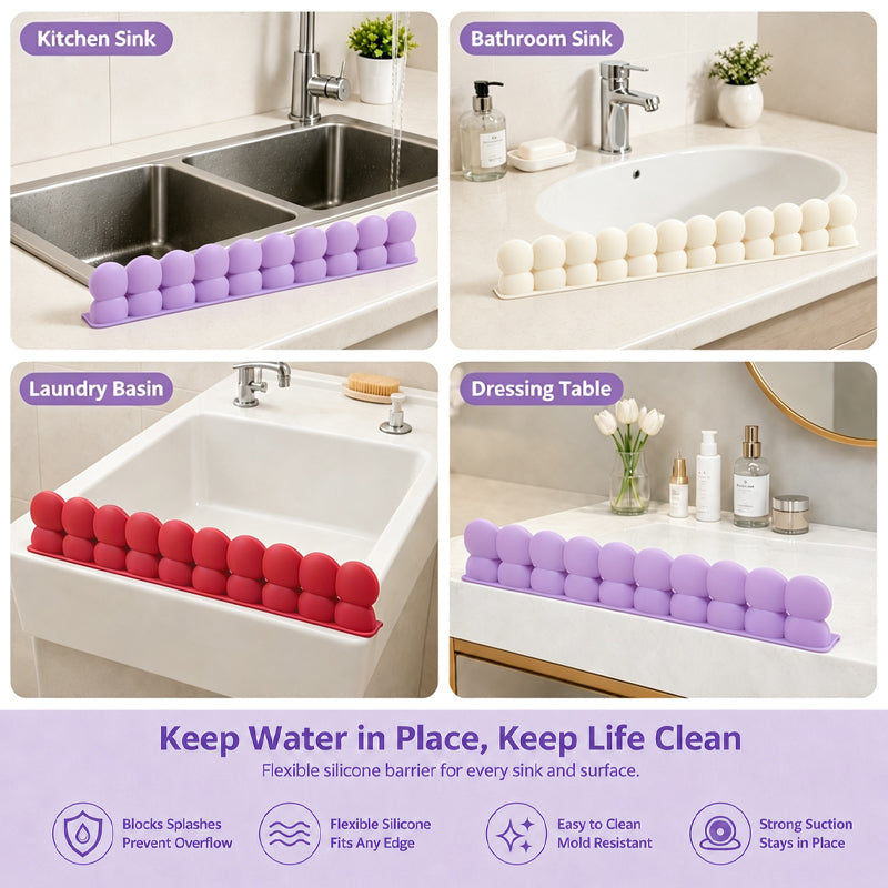 Silicone Sink Splash Guard Keep Your Kitchen Dry & Tidy