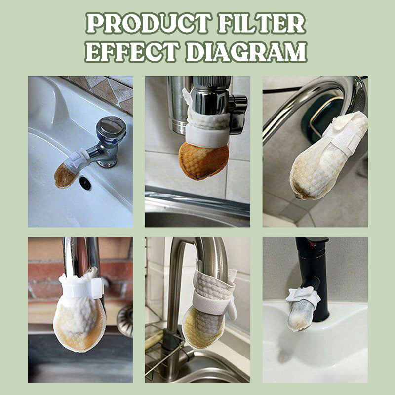 🚰 Extra-Thick Splash-Proof Faucet Filter Cotton: Visible Protection for Every Drop