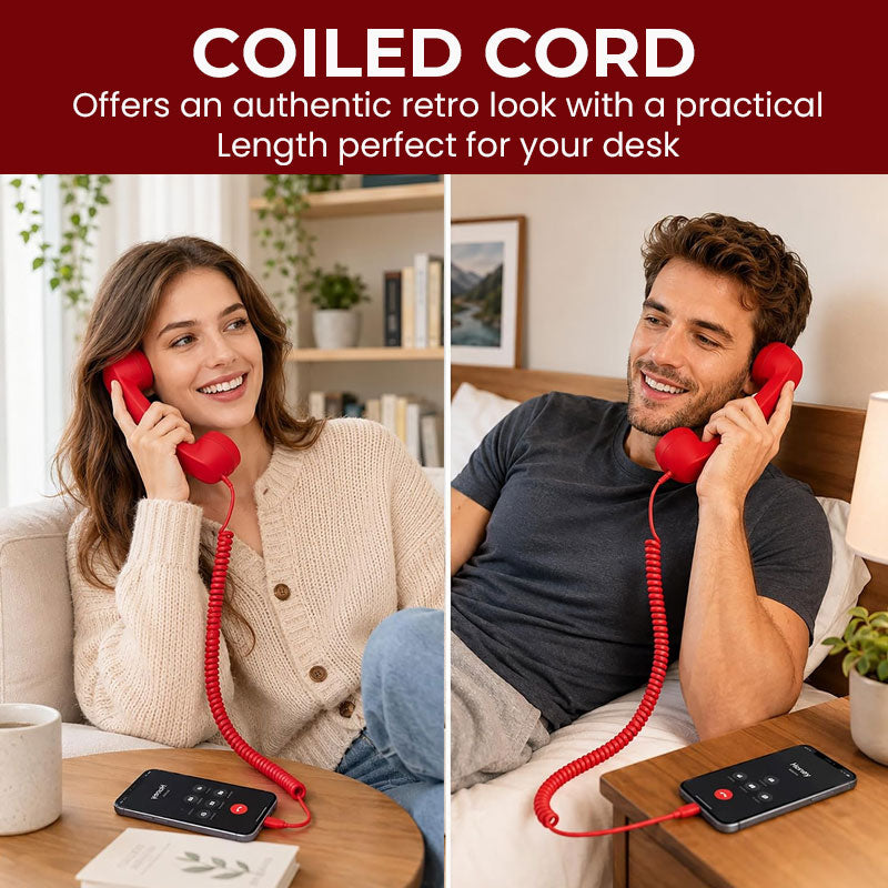 📞 Retro telefonlur för Type-C-telefoner – klassisk stil, modern anslutning ✨