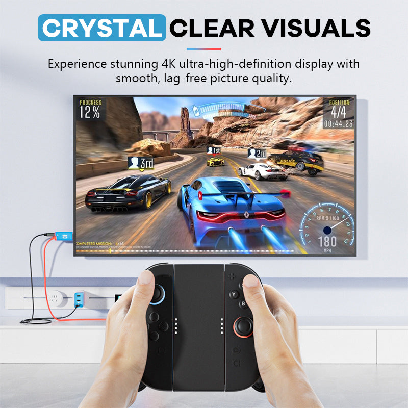 Portable Type-C to HDMI Projection Cable with 100W Power Delivery